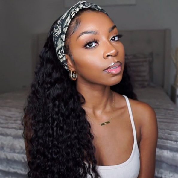 deep wave headband wig