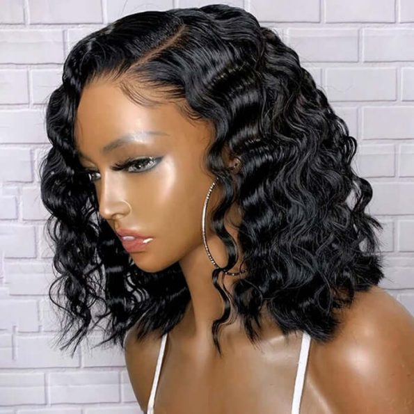 loose deep wave short wig