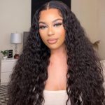 water wave human hair wig