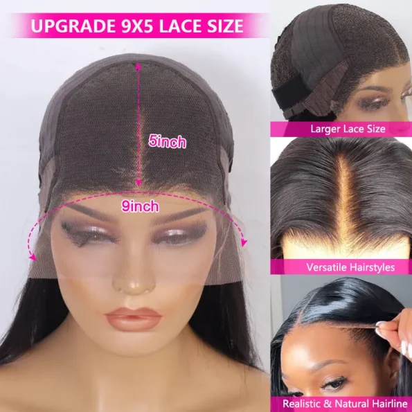 9x5 wig cap detail