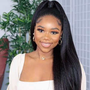 kinky straight 13x6 lace wig