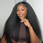 kinky straight human hair wig (3)