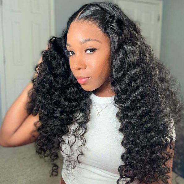 loose deep wave wig