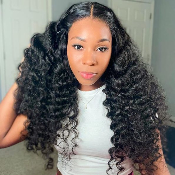 loose deep wave wig