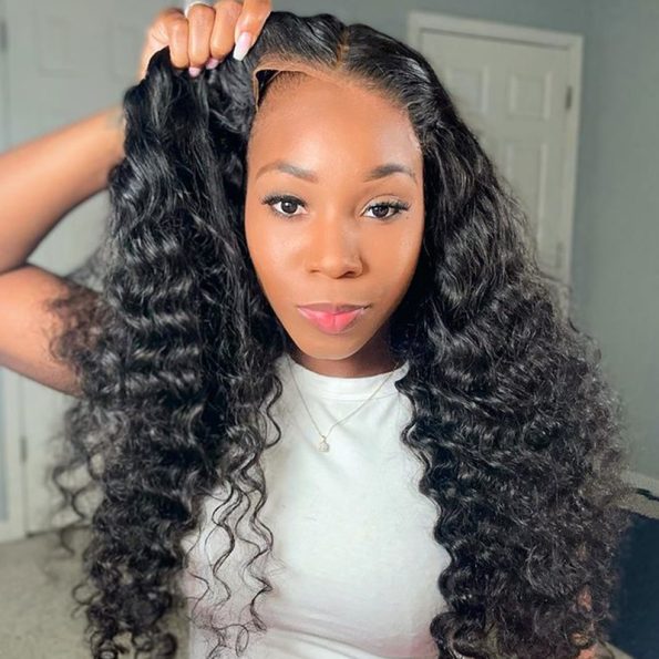 loose deep wave wig