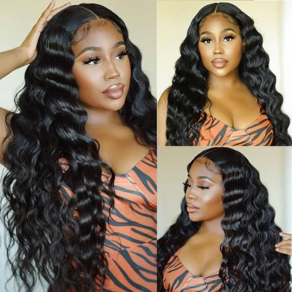 loose deep wave wig