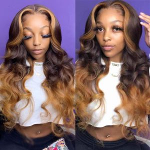 ombre wig with highlights