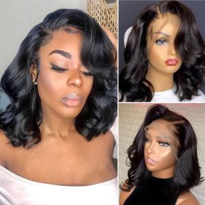 short wavy bob wig