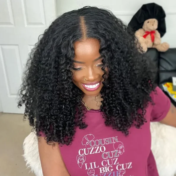 curly glueless wig