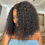 curly short human hair bob wig (3)