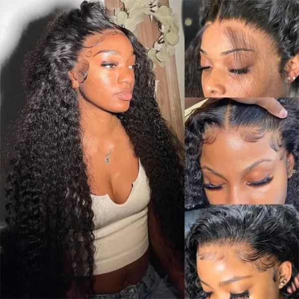 deep wave human hair wig