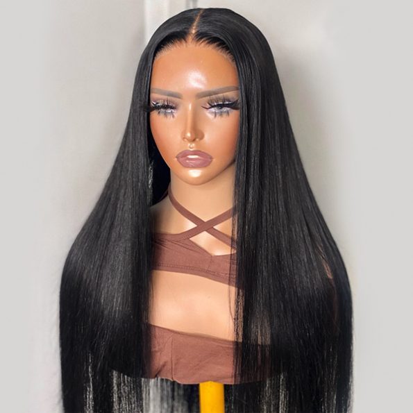 glueless straight hair wig