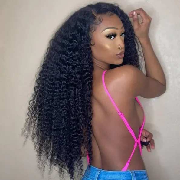 recool curly human hair wig sale