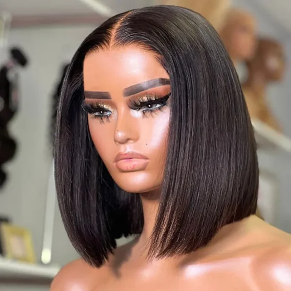 straight hair human hair bob wig