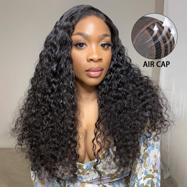 water wave hair wear go glueless wig air cap