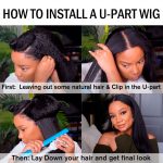 u part wig yaki straight