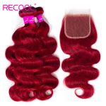 red color body wave with cloure