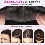 body wave pull go glueless wig
