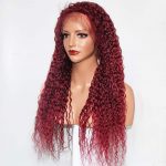 99j burgundy curly wig