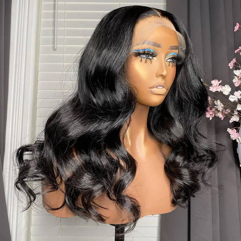 New body wave human hair wig