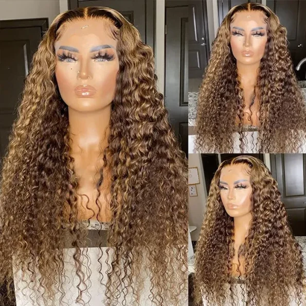 deep wave highlight 427 human hair wig