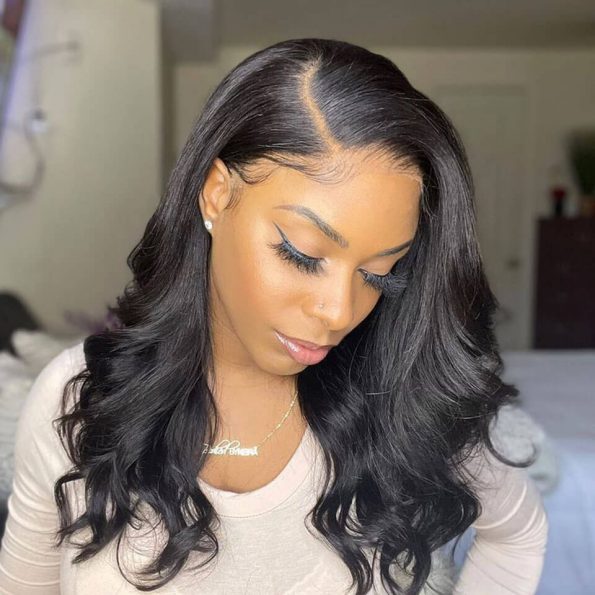 medium length wig body wave