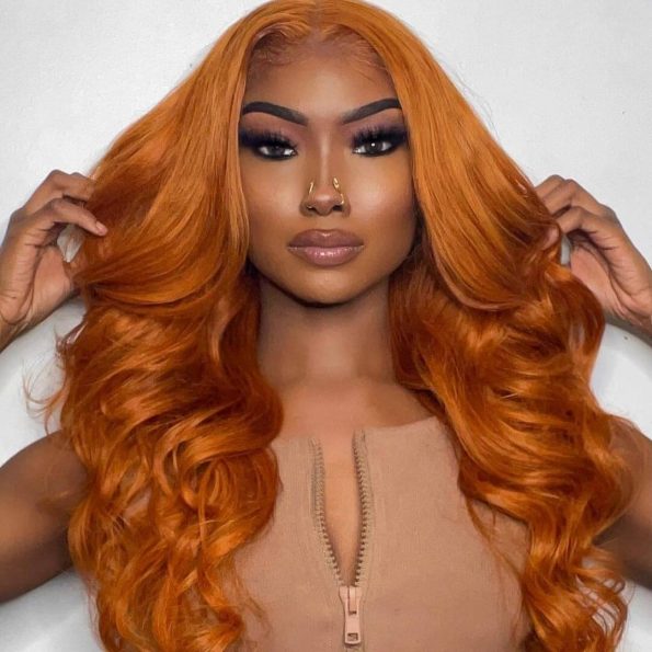 Ginger body wave wig