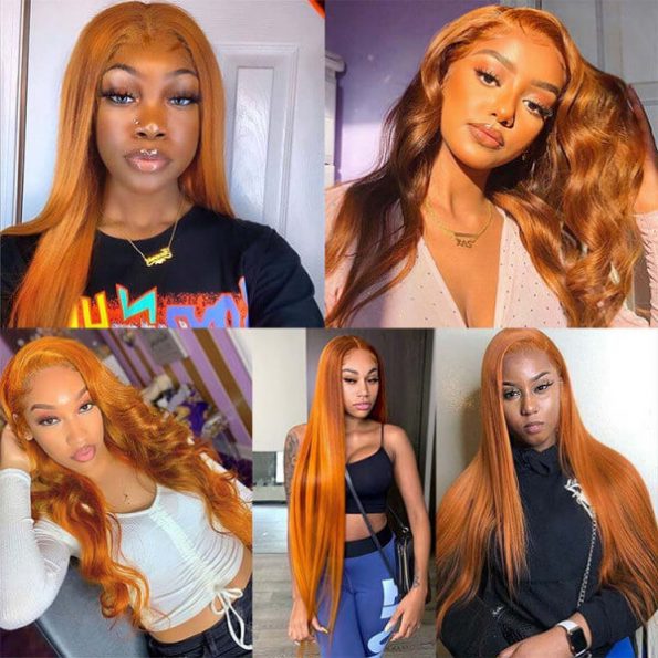 ginger_orange_wig straight hair