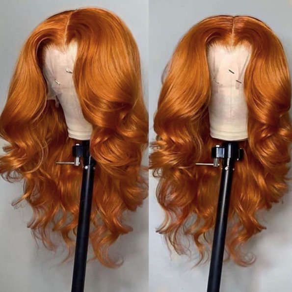 ginger_orange_wig straight hair