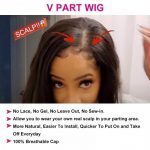 v part wig body wave