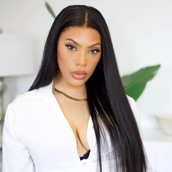 Glueless lace wigs straight hair