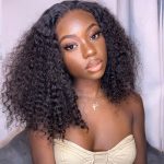 bouncy Deep curly short glueless wig