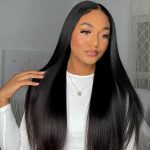 straight human hair glueless wig 3