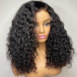 water wave human hair wig