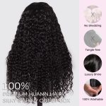 water wave human hair wig