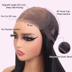 body wave glueless human hair wig