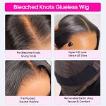 bleached knots human hair bob wig