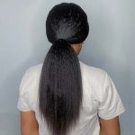 kinky straight human hair wig