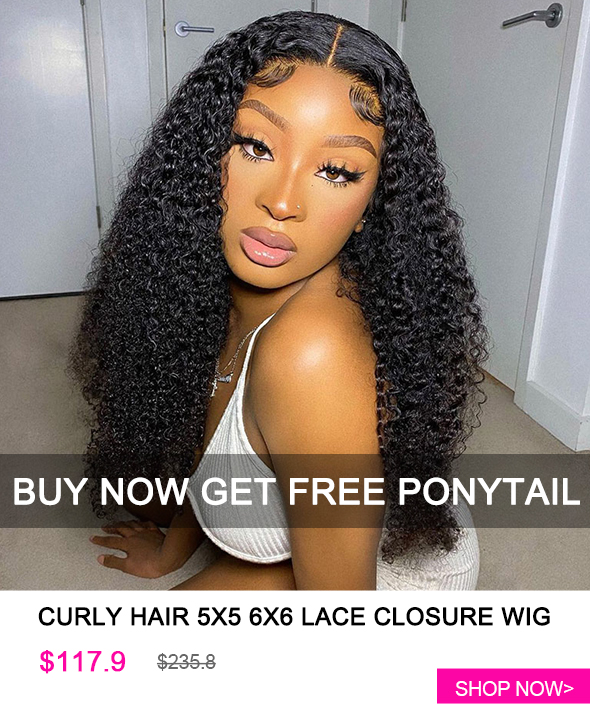 curly hair lace closure wig