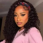 Deep curly headband wig