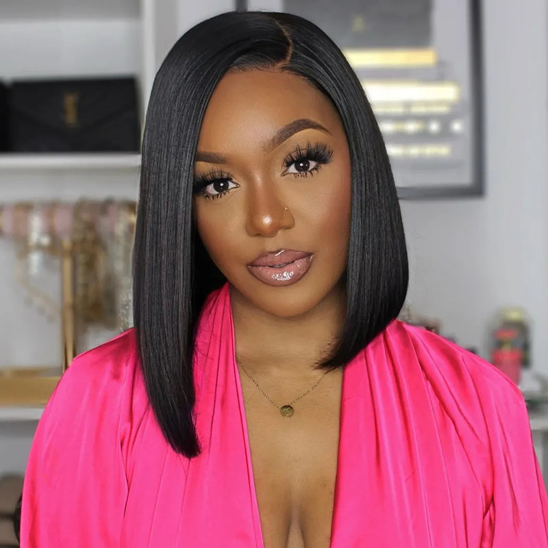 recool hair side part straight bob wig (2)