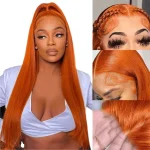 ginger color human hair wig