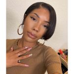 pixie cut straight hair bob wig
