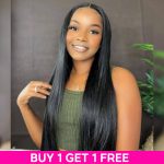 straight hair hd lace wig buy one get one free