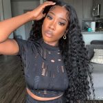 water wave lace closure wig