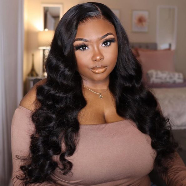 body wave human hair wig