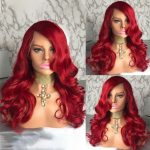 red body wave wig