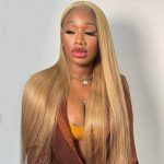 #27 Honey Blonde Straight Hair Wig