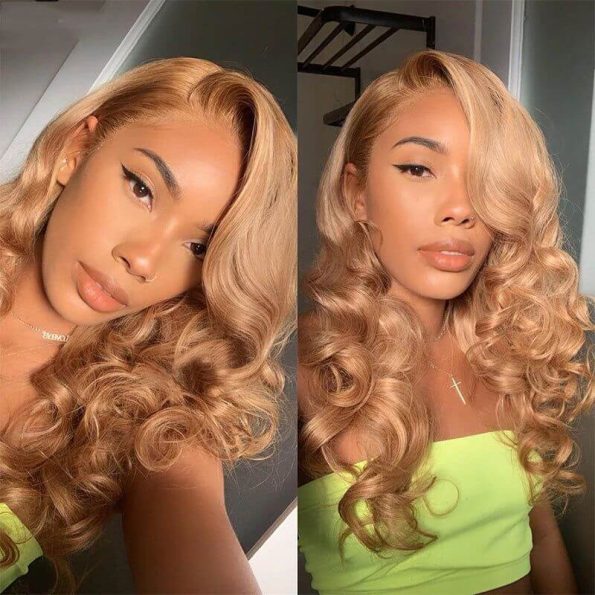 #27 Honey Blonde Body Wave Wig