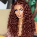 #33 Reddish Brown Water Wave Wig